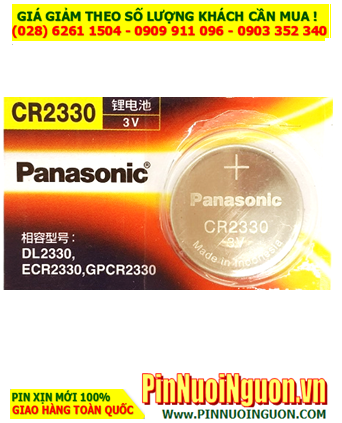 Pin Panasonic CR2330 _Pin CR2330; Pin nuôi nguồn Panasonic CR2330 lithium 3v _Made in Indonesia