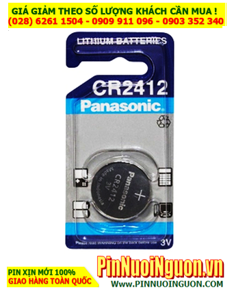 Pin Remote Ôtô CR2412; Pin điều khiển Ôtô Panasonic CR2412 lithium 3.0v chính hãng | CÒN HÀNG