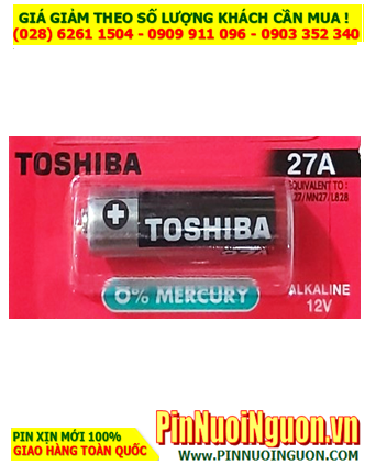 Pin Remote 12v; Pin 12v; Pin Toshiba A27 (27A,A27S,27AE, LR27, DL27) Alkaline (loại Vỉ Giấy)