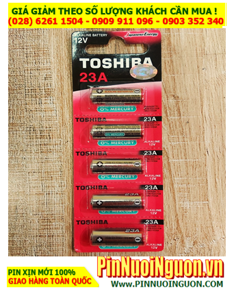 COMBO 1 vỉ 5viên Pin 12v Toshiba A23 (LRV08, 23A,A23S,L1028) Alkaline  _Giá chỉ 89.000/Vỉ 5viên