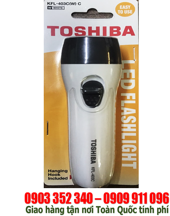 Toshiba KFL-403C (Vỏ màu trắng); Đèn pin bóng LED Toshiba KFL-403C chính hãng | CÒN HÀNG