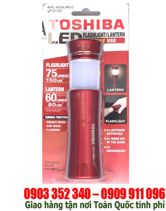 Toshiba KFL-403L (vỏ màu đỏ); Đèn pin siêu sáng Toshiba KFL-403L chính hãng | CÒN HÀNG