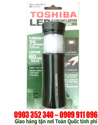 Toshiba KFL-403L (vỏ màu xanh); Đèn pin siêu sáng Toshiba KFL-403L chính hãng | CÒN HÀNG