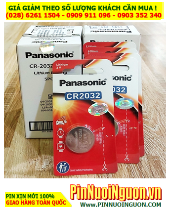 COMBO 1HỘP 5vỉ Pin Panasonic CR2032 lithium 3v _Made in Indonesia_Giá chỉ 110.000đ/ HỘP