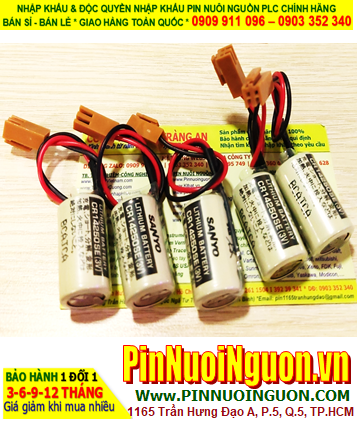 Pin Sanyo CR14250SE; Pin nuôi nguồn Sanyo CR14250SE lithium 3v 1/2AA 850mAh (zắc nâu) _Made in Japan