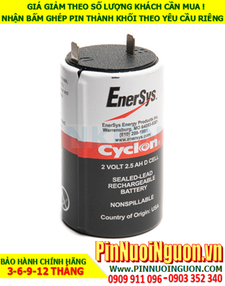 ENERSYS CyClon Sealed Acid  2V-2.5AH Made in USA