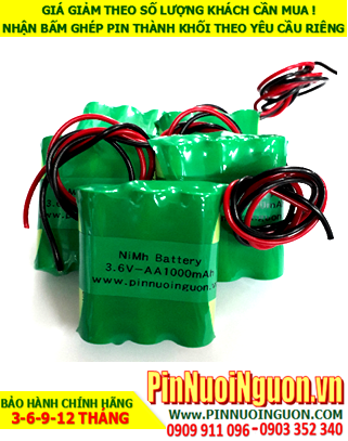 NiMh 3.6v-AA1000mAh Rechargeable Battery Pack