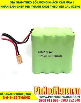 NiMh 9.6-17670-3700mAh Rechargeable Battery Pack
