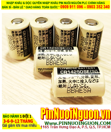 Sanyo CR14250SE; Pin nuôi nguồn PLC Sanyo CR14250SE lithium 3v 1/2AA 850mAh _Made in Japan