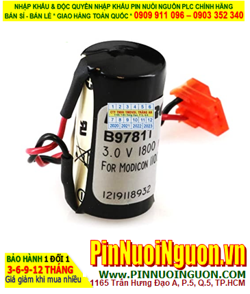 MODICON B9781T; Pin nuôi nguồn MODICON B9781T lithium 3.0v 900mAh