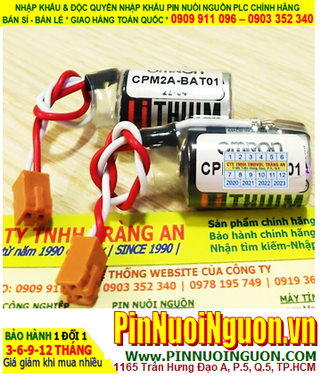 OMRON CQM1H; Pin nuôi nguồn OMRON CQM1H lithium 3.6v 1/2AA 1100mAh _Japan