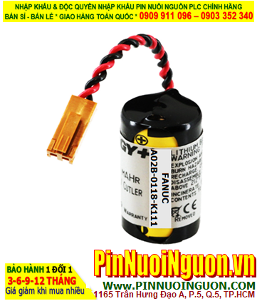 FANUC A02B-0118-K111 ; Pin nuôi nguồn FANUC A02B-0118-K111 lithium 3.0v _Japan