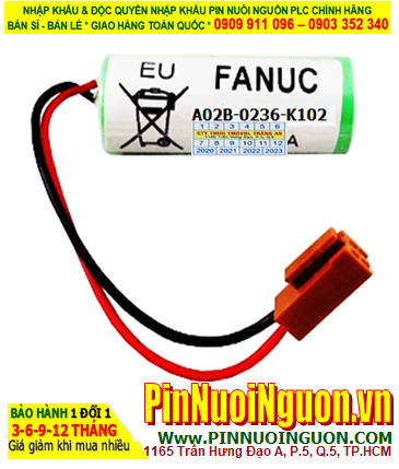 GE Fanuc A02B-0236-K102 _Pin nuôi nguồn GE Fanuc A02B-0236-K102 lithium 3.0v 2500mAh (Xuất xứ Nhật)