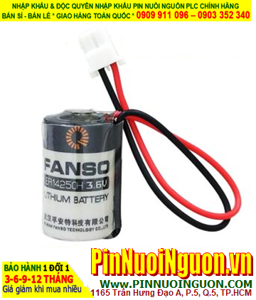 FANSO ER14250H; Pin nuôi nguồn PLC FANSO ER14250H lithium 3.6v 1/2AA 1200mAh (zắc trắng)