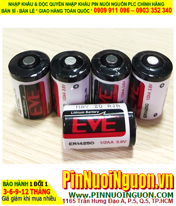 Pin ER14250 _Pin EVE ER14250; Pin nuôi nguồn EVE ER14250 lithium 3.6v 1/2AA 1200mAh chính hãng