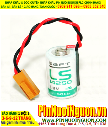Pin Saft LS14250 _Pin LS14250; Pin nuôi nguồn PLC Saft LS14250 lithium 3.6v 1/2AA 1200mAh _Xuất xứ Pháp
