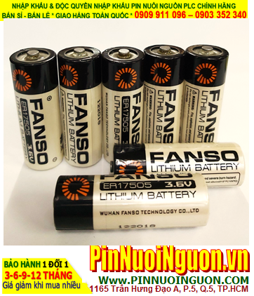 Pin ER17505H _Pin FANSO ER17505H; Pin nuôi nguồn PLC FANSO ER17505H lithium 3.6v 3600mAh chính hãng