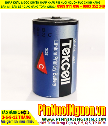 Tekcell SB-C02; Pin nuôi nguồn PLC Tekcell SB-C02 lithium 3.6v C 8500mAh _Xuất xứ Hàn Quốc