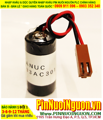 Fanuc IC693ACC301; Pin nuôi nguồn Fanuc IC693-ACC-301 lithium 3.0v  (Xuất xứ Nhật)