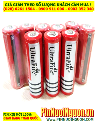 Ultrafire BRC18650; Pin sạc 3.7v 18650 Ultrafire BRC18650 4.2v 6800mAh _Thái Lan (Chỉ sử dụng cho Đèn pin)
