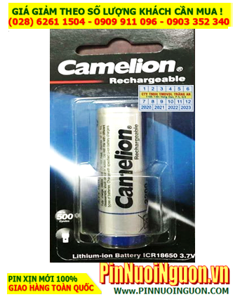 Pin Đèn Pin _ Pin sạc 18650 lithium 3.7v Camelion ICR18650  2200mAh