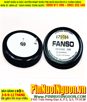 Fanso ER2450H; Pin nuôi nguồn PLC Fanso ER2450H (TL-5186) lithium 3.6v 500mAh chính hãng