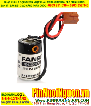 FANSO ER14250H; Pin nuôi nguồn PLC FANSO ER14250H (Zắc Omron) lithium 3.6v 1/2AA 1200mAh chính hãng