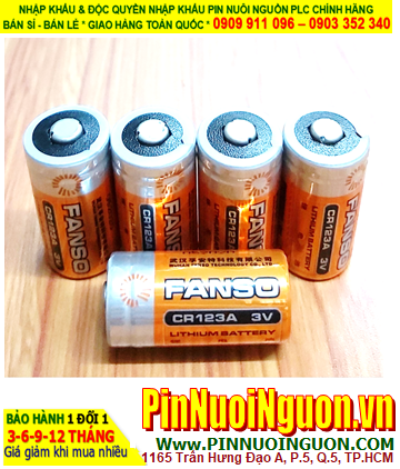 Pin FANSO CR123A; Pin nuôi nguồn FANSO CR123A PhotoLithium 3.0v 2/3A chính hãng