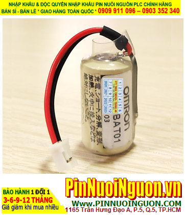 Omron CJ1W-BAT01; Pin nuôi nguồn Omron CJ1W-BAT01 lithium 3V 1/2AA 950mAh _Made in Japan
