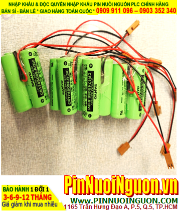 Sanyo 2CR17450SE-R, Pin nuôi nguồn PLC lithium 3v 4400mAh (2 viên ghép đôi)_Xuất xứ Nhật