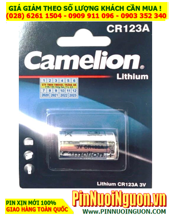 Pin CR123A, CR17345; Pin Camelion CR123A-BP1 PhotoLithium (Loại Vỉ 1viên)