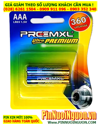 PREEMXL LR03 _Pin đũa AAA 1.5v Alkaline PREEMXL LR03 Ultra Premium (Vỉ 2viên)