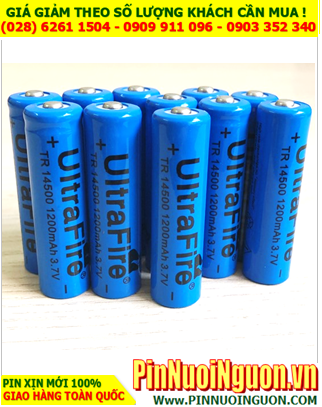 Ultrafire LFD-14500; Pin sạc 3.7v Ultrafire LFD-14500 1200mAh (Chỉ sử dụng cho đèn pin)
