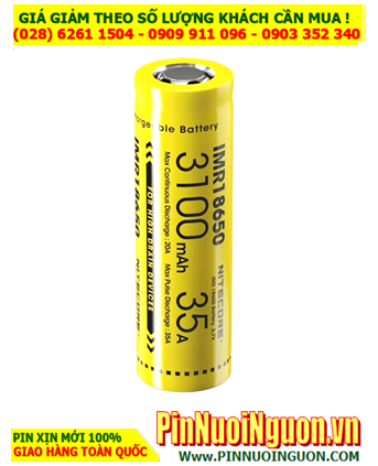 Nitecore IMR18650 _Pin sạc 3.7v lithium  Nitecore  IMR18650 3100mAh (dòng xả 35A) | TẠM HẾT HÀNG