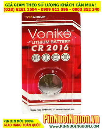 Voniko CR2032 _Pin đồng xu 3v lithium Voniko CR2032 chính hãng (Loại vỉ 1viên)