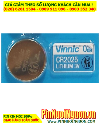 Vinnic CR2025 Pin CR2025 _Pin 3.0v lithium Vinnic CR2025 chính hãng