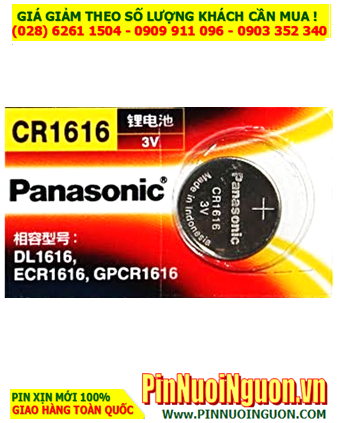 Panasonic CR1616, Pin 3v lithium Panasonic CR1616 _Made in Indonesia