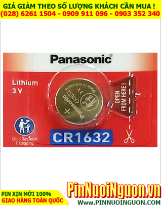Panasonic CR1632, Pin 3v lithium Panasonic CR1632 chính hãng _Made in Indonesia (MẪU MỚI)