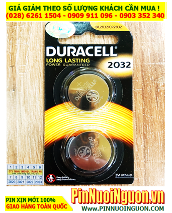 COMBO 1 vỉ 2viên Pin Duracell CR2032 /DL2032 lithium 3.0v chính hãng _Giá chỉ 58.000đ