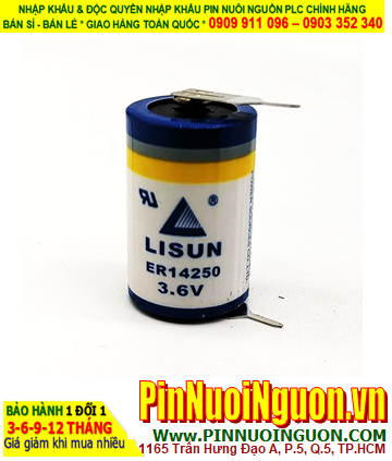 Lisun ER14250 (CHÂN THÉP); Pin nuôi nguồn Lisun ER14250 lithium 3.6v 1/2AA 1200mAh