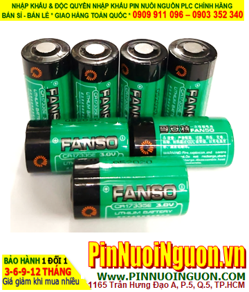Fanso CR17335E; Pin nuôi nguồn FANSO CR17335SE  2/3A lithium 3.0v 1500mAh