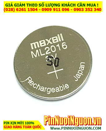 Pin Maxell ML2016 _Maxell ML2016; Pin nuôi nguồn PLC Maxell ML2016 lithium 3v _Made in Japan
