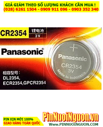 Panasonic CR2354; Pin 3v lithium Panasonic CR2354 (560mAh) chính hãng /Xuất xứ Indonesia
