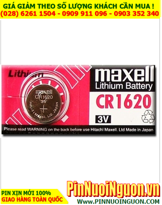 Maxell CR1620 _Pin nuôi nguồn Maxell CR1620 lithium 3.0v chính hãng _Made in Japan