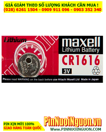 Pin CR1616 _Pin Maxell CR1616; Pin 3v lithium Maxell CR1616 _Cells in Japan