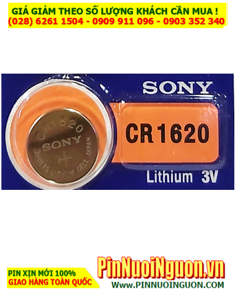 Pin CR1620 _Pin Sony CR1620; Pin 3v lithium Sony CR1620 _Made in Indonesia