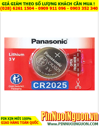 Pin kính 3D CR2025 _ Pin Lithium 3V Panasonic CR2025 chính hãng (MẪU MỚI)