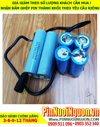 Pin sạc Lithium 7.4v-6000mAh, Pin sạc Lithium Li-ion 7.4v-6000mAh/ Có nhận bấm ghép pin theo yêu cầu