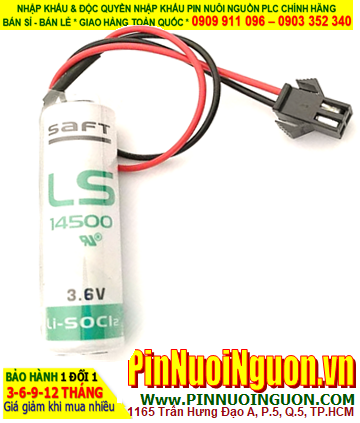 Pin Saft LS14500 _Pin LS14500; Pin nuôi nguồn PLC Saft LS14500 lithium 3.6v AA 2600mAh _Xuất xứ Pháp