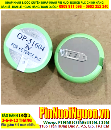 KEYENCE PLC OP-51604, Pin nuôi nguồn KEYENCE PLC OP-51604 lithium 3v 1000mAh chính hãng /X.xứ Indonesia